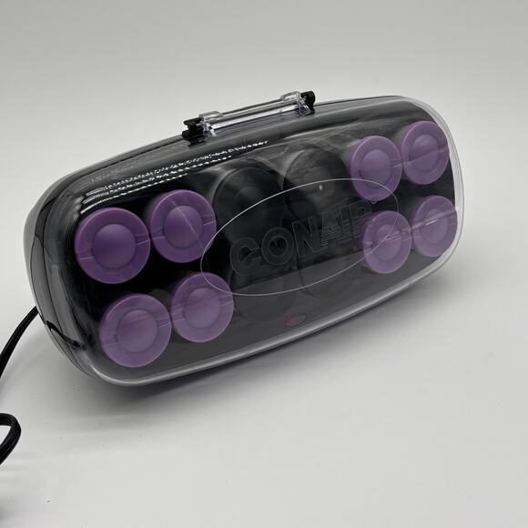 Conair Waves & Volume Jumbo Super Flocked Heater Rollers Curlers Tested No Clips - Picture 9 of 9